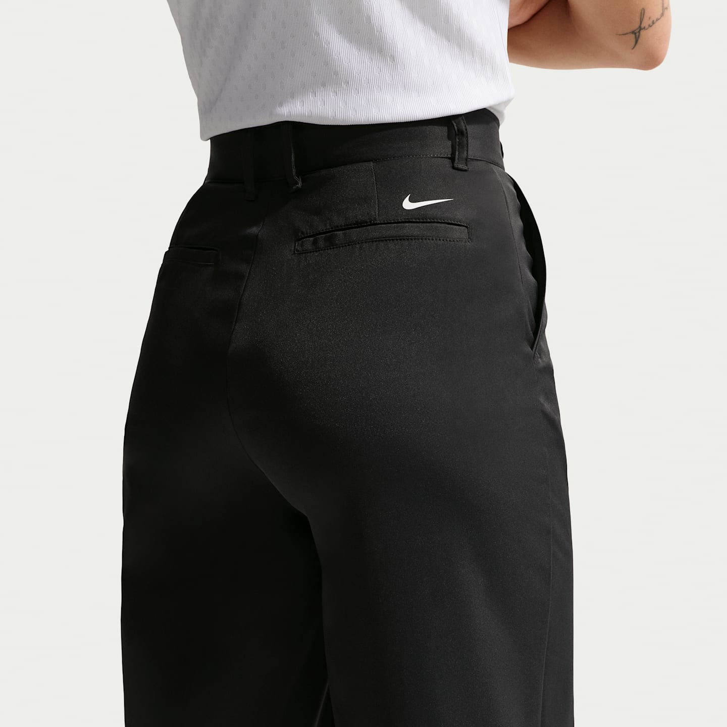 Женские брюки для гольфа Nike Golf Club Dri-FIT, цвет: Чёрный / Молочный — фото 3
