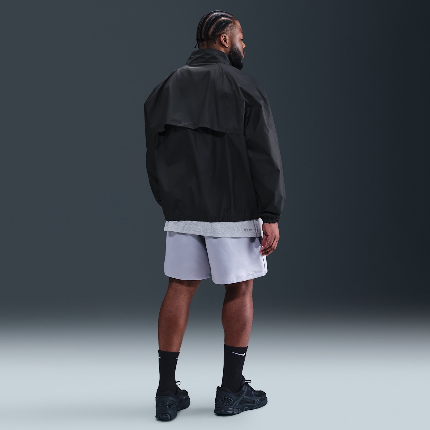 Мужская куртка на молнии Nike Sportswear Club Roscoe, цвет: Чёрный / Белый — фото 10