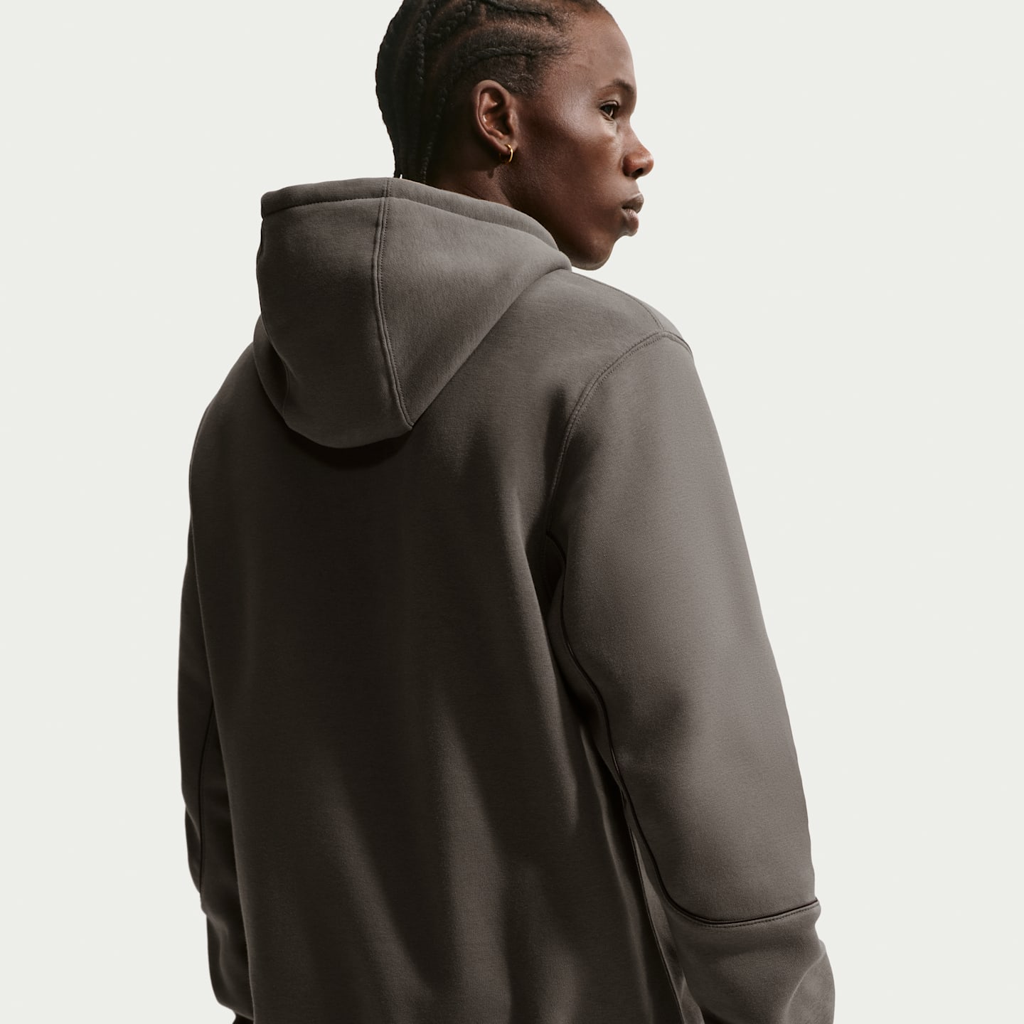 Мужское футбольное худи Nike Club Total 90, цвет: Бордовый / Золотой — фото 2