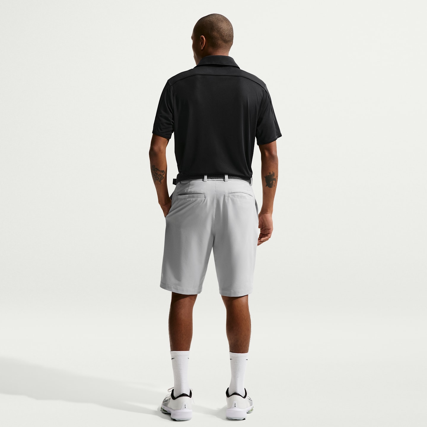 Мужское поло Nike Par Dri-FIT Sleeve Logo Golf Polo, цвет: Чёрный — фото 5