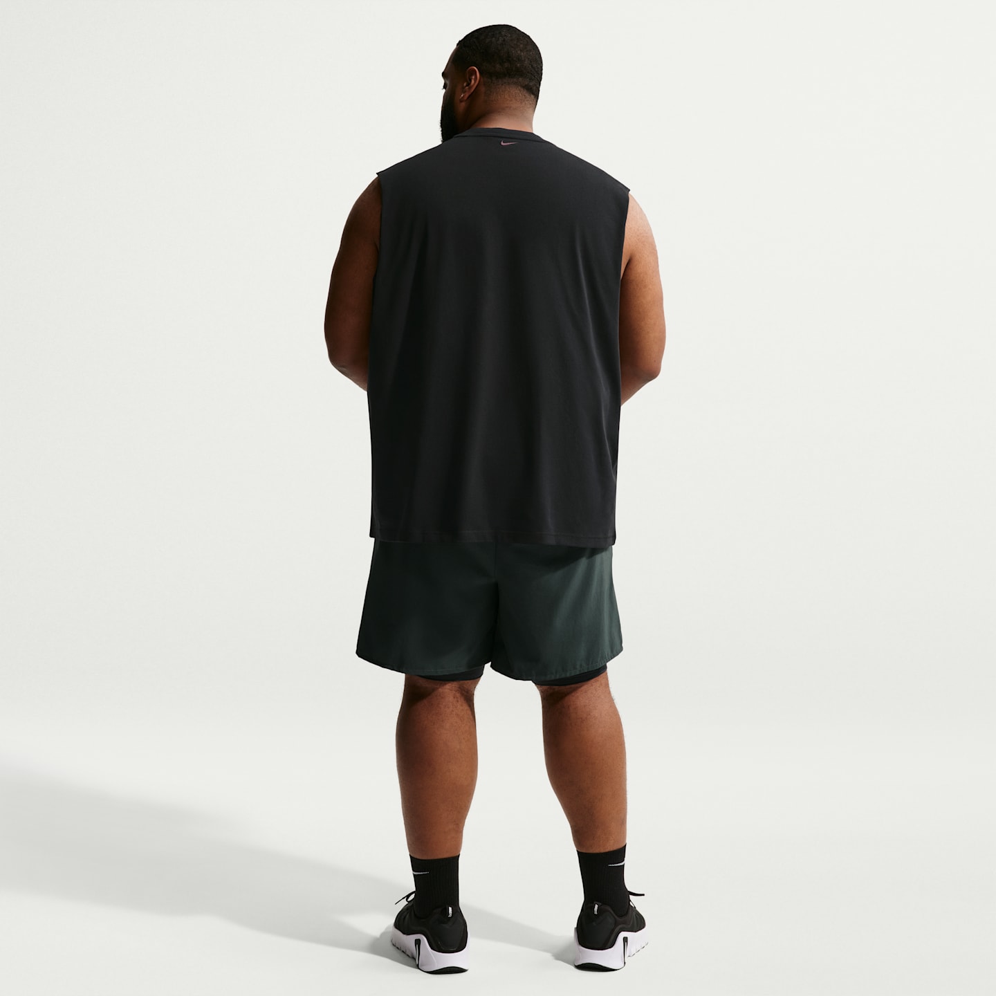 Мужская тренировочная майка Nike N.A.C. Dri-FIT, цвет: Чёрный — фото 10