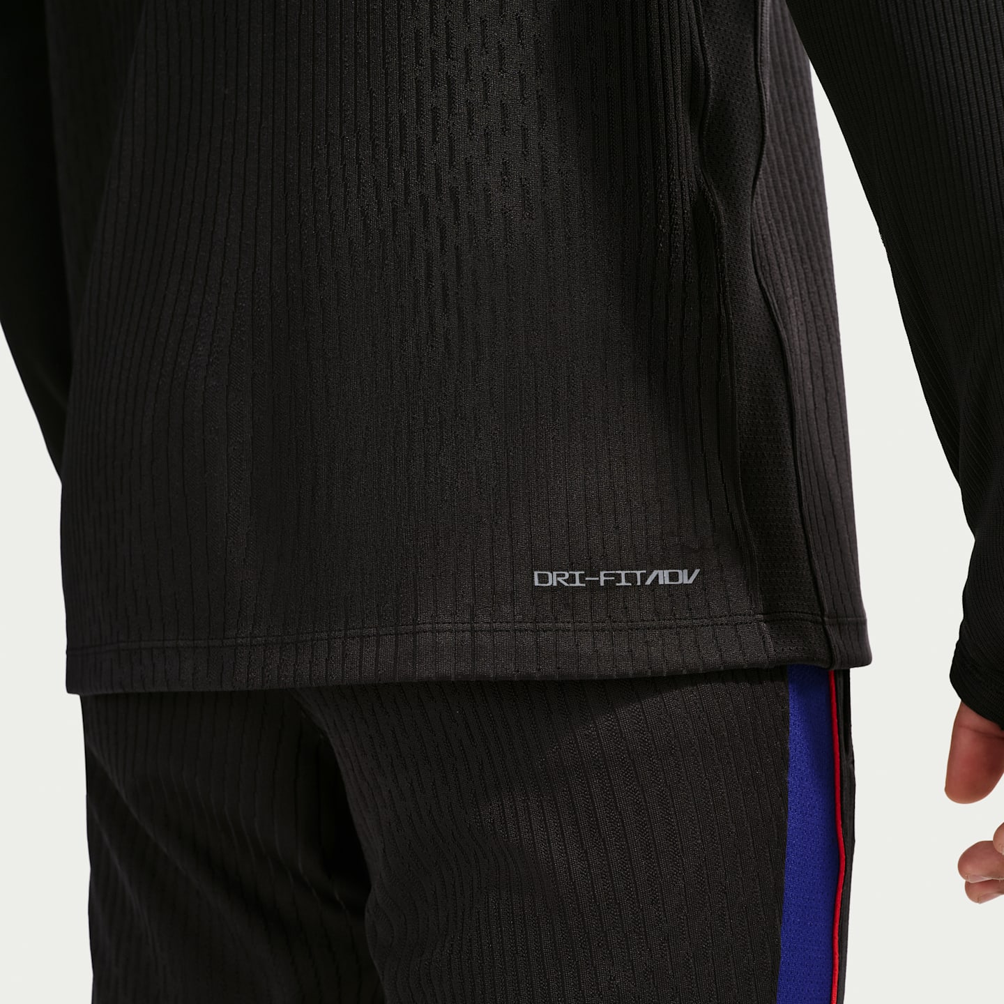 Мужской топ Nike Usmnt Strike Elite Dri-FIT ADV Soccer Knit Drill Top, цвет: Чёрный / Королевский синий — фото 6