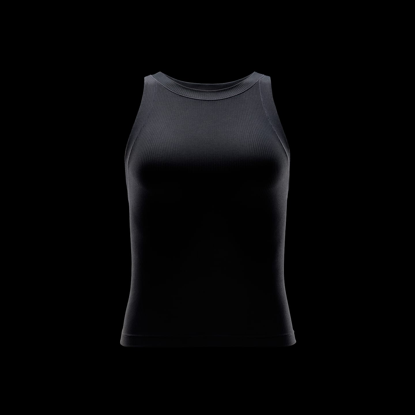 Женский топ Nike Zenvy Rib Dri-FIT, цвет: Чёрный — фото 7
