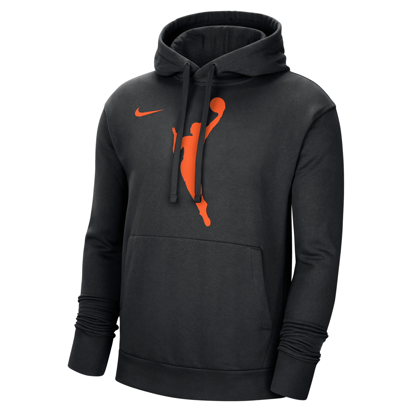 Флисовое худи Nike WNBA, цвет: Чёрный / Яркий оранжевый — фото 1