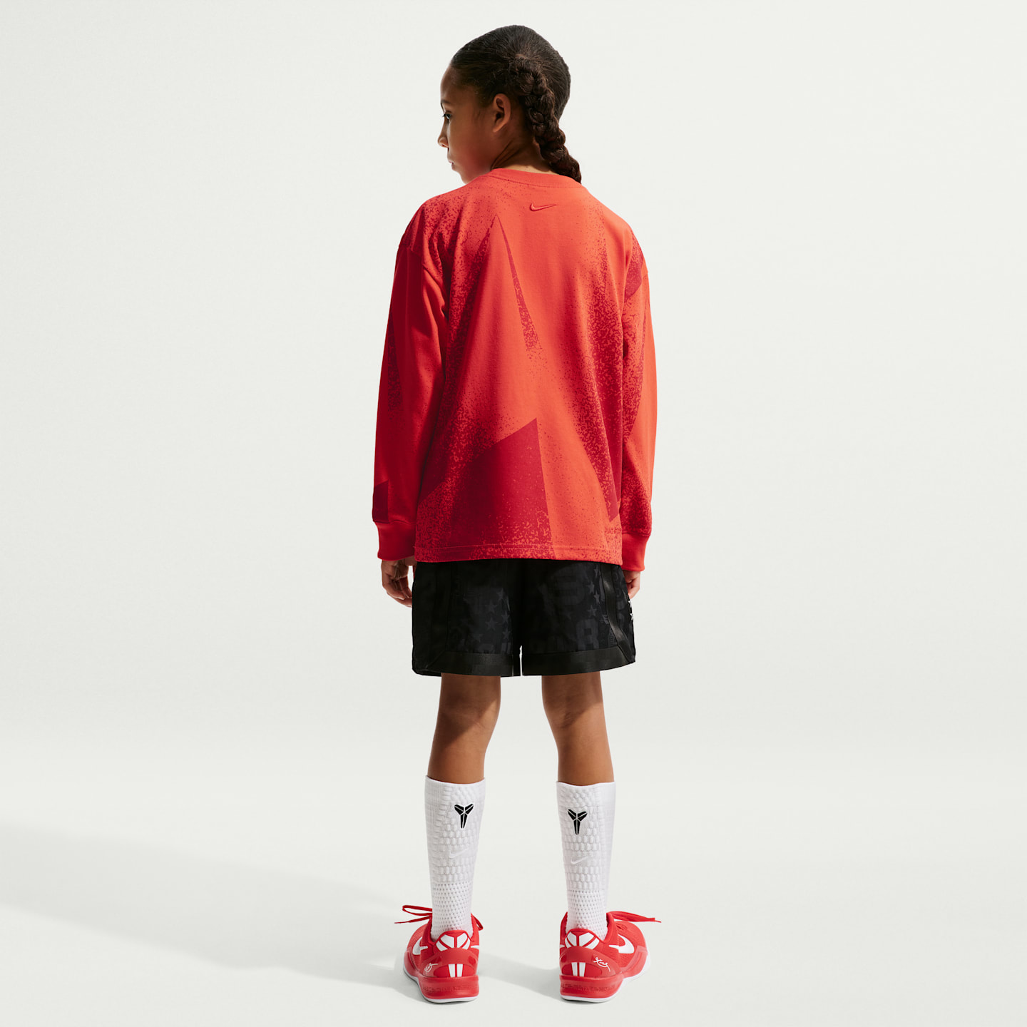 Детская футболка Nike Kobe Dri-FIT Max90 с длинным рукавом, цвет: Светлый малиновый — фото 5
