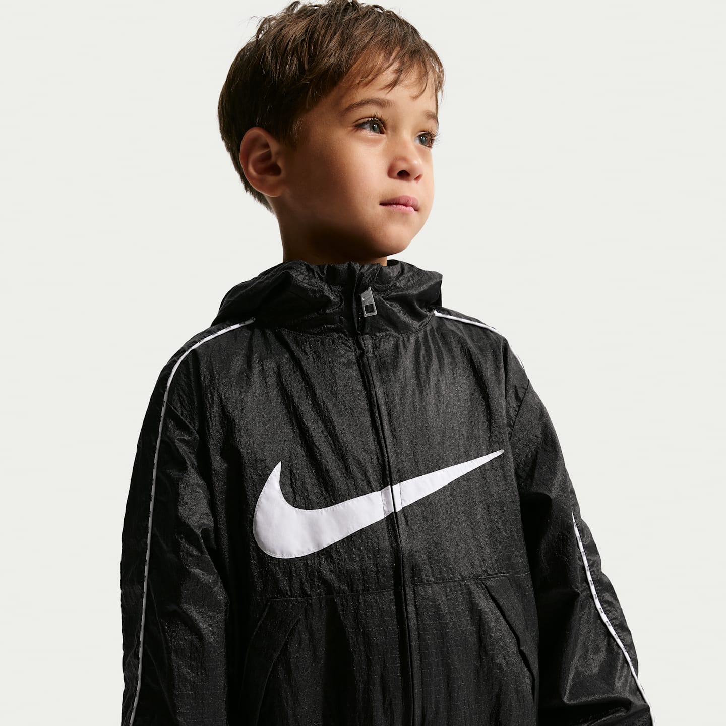 Куртка Nike Lightweight Translucent Ripstop Jacket для малышей, цвет: Чёрный — фото 1