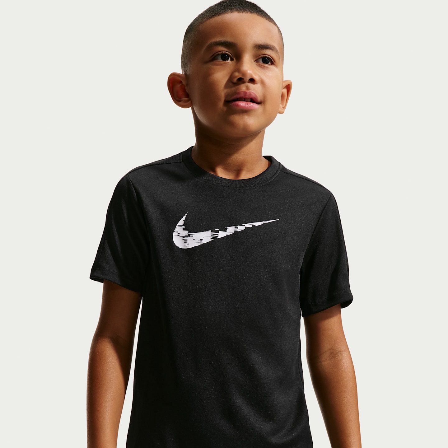 Детская тренировочная футболка Nike Trophy23 Dri-FIT для мальчиков, цвет: Чёрный / Белый — фото 1
