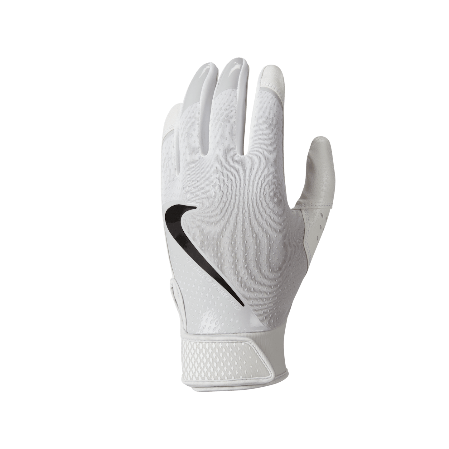 Женские перчатки Nike Hyperdiamond Baseball, цвет: Белый / Чёрный — фото 1