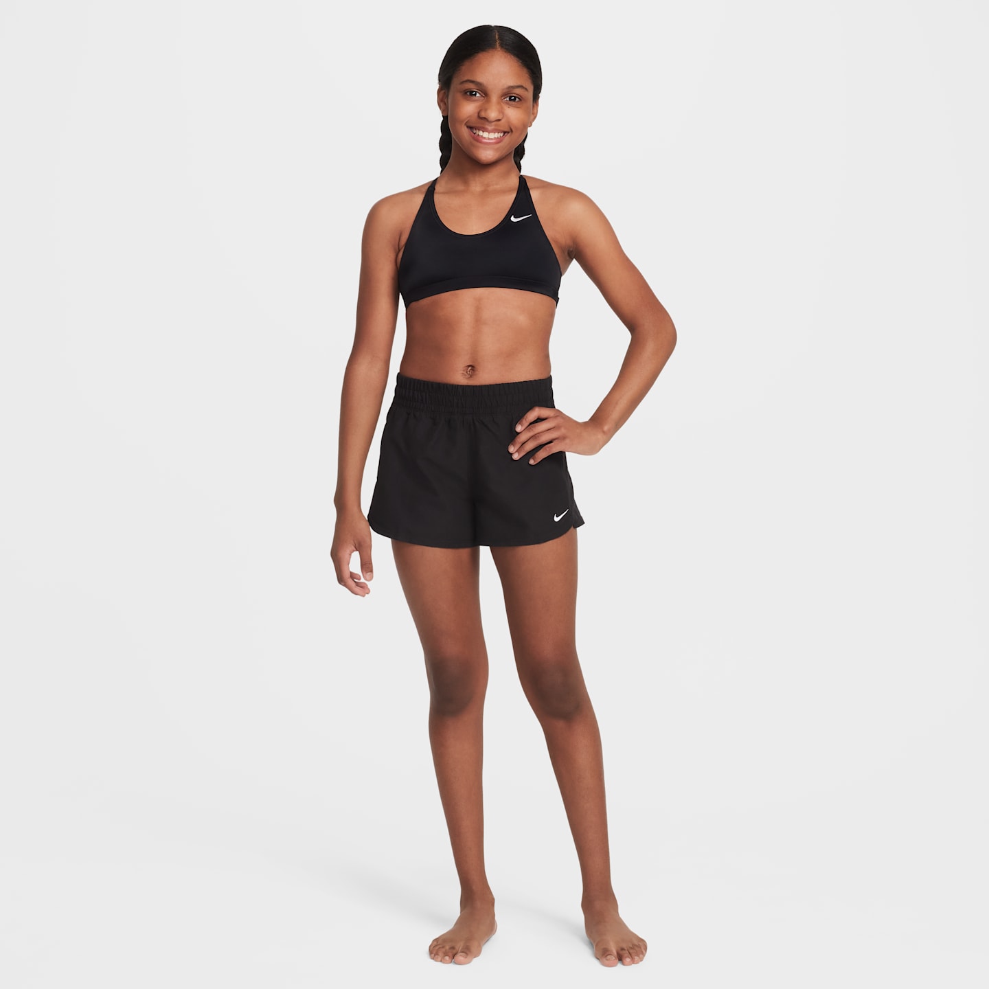 Детские плавательные шорты Nike Swim Breaker для девочек, 3, цвет: Чёрный — фото 6