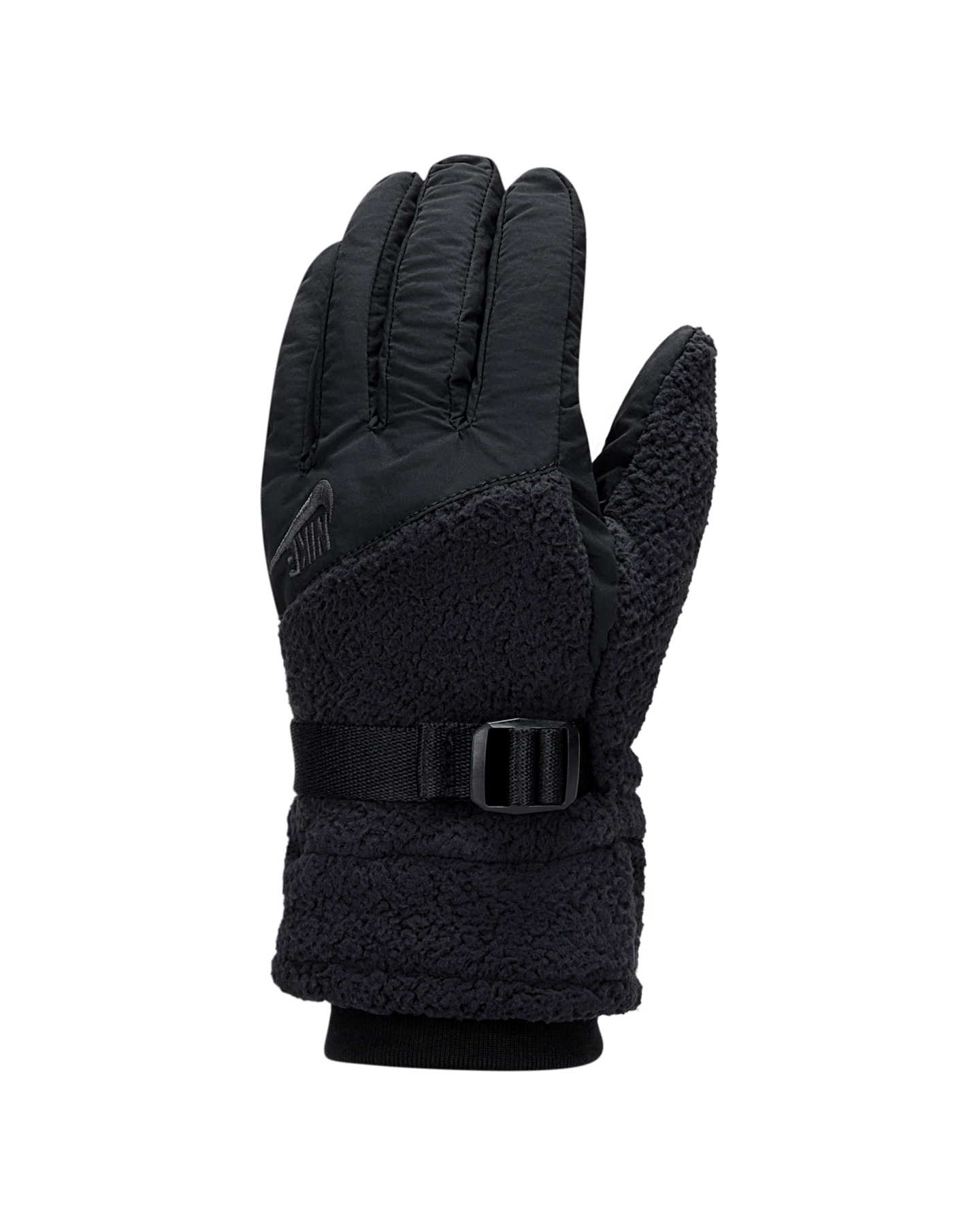 Флисовые перчатки Nike Therma-FIT с высоким ворсом, цвет: Чёрный — фото 3