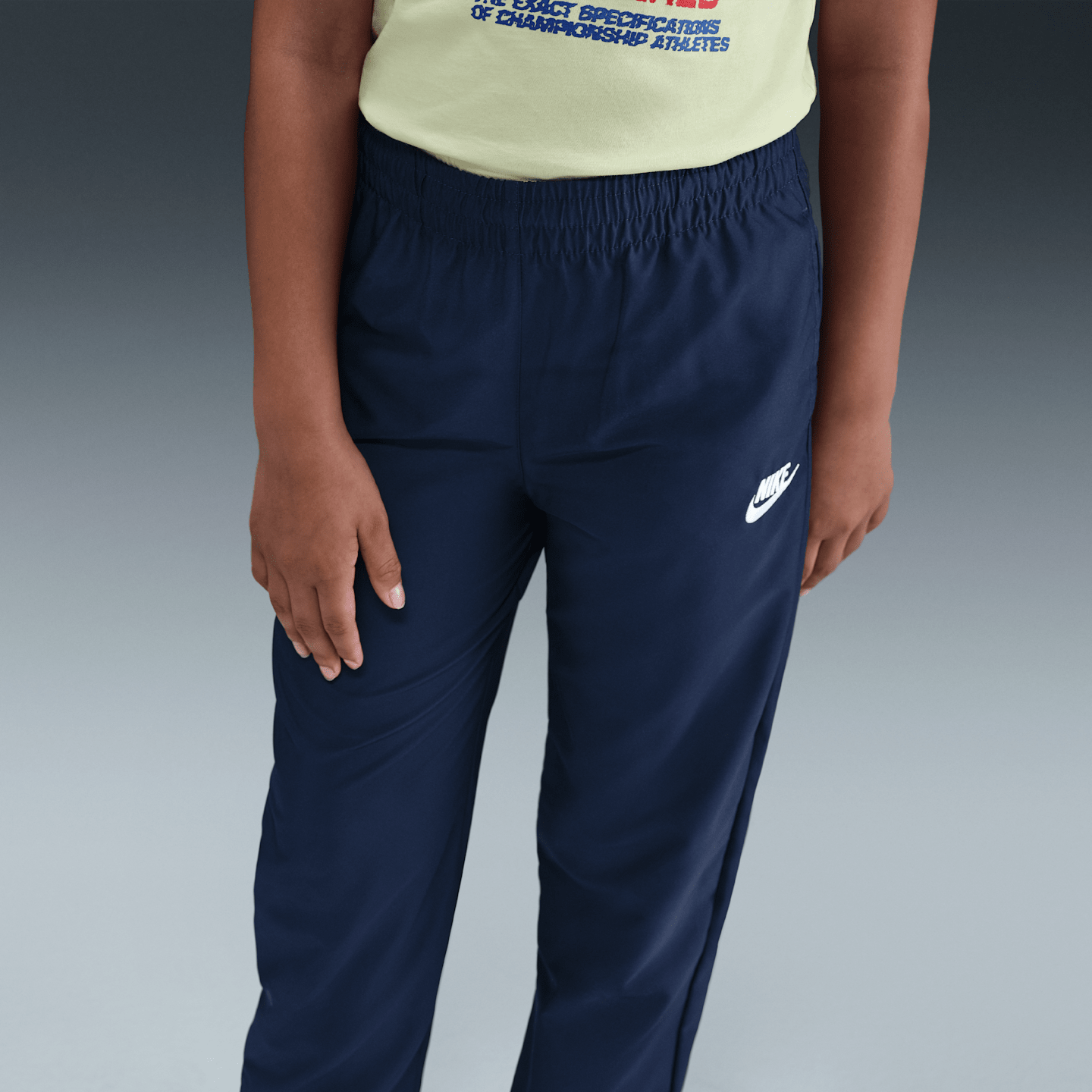 Детские комплекты Nike Sportswear Woven Tracksuit, цвет: Тёмно-синий / Королевский синий — фото 4