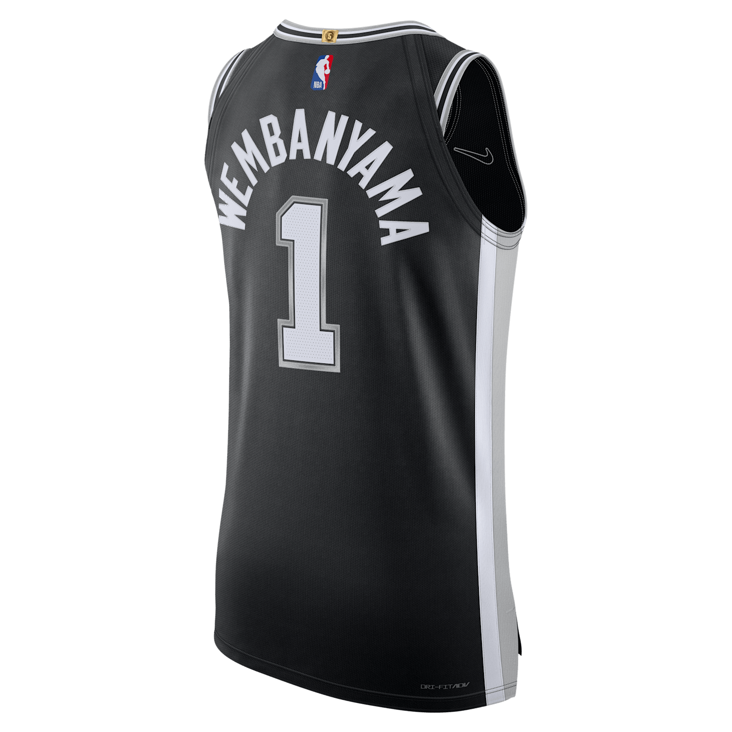 Мужское джерси Nike Spurs Icon Edition 2020 NBA Authentic, цвет: Чёрный — фото 2