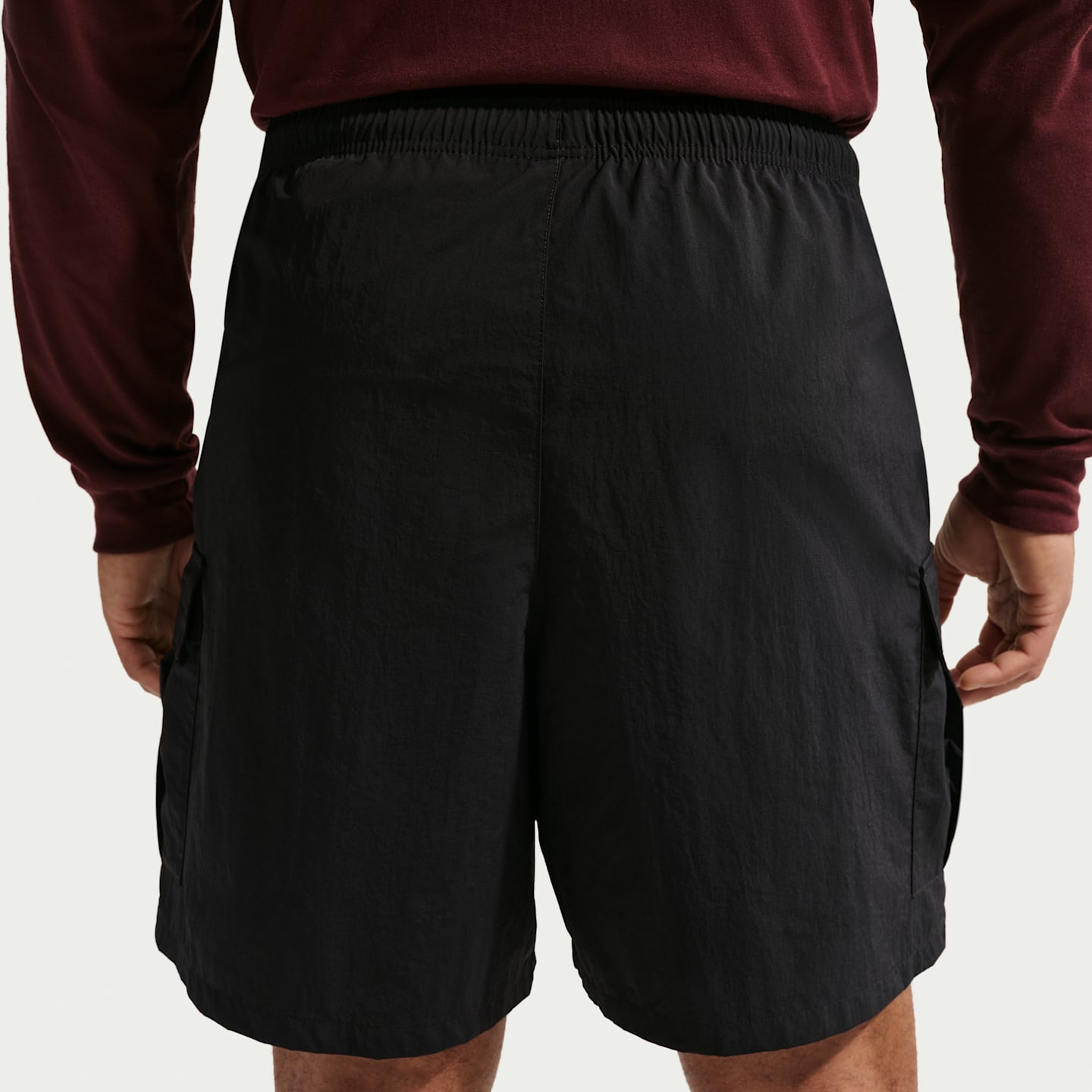 Мужские шорты Nike Sportswear Club Utility, цвет: Чёрный / Белый — фото 8