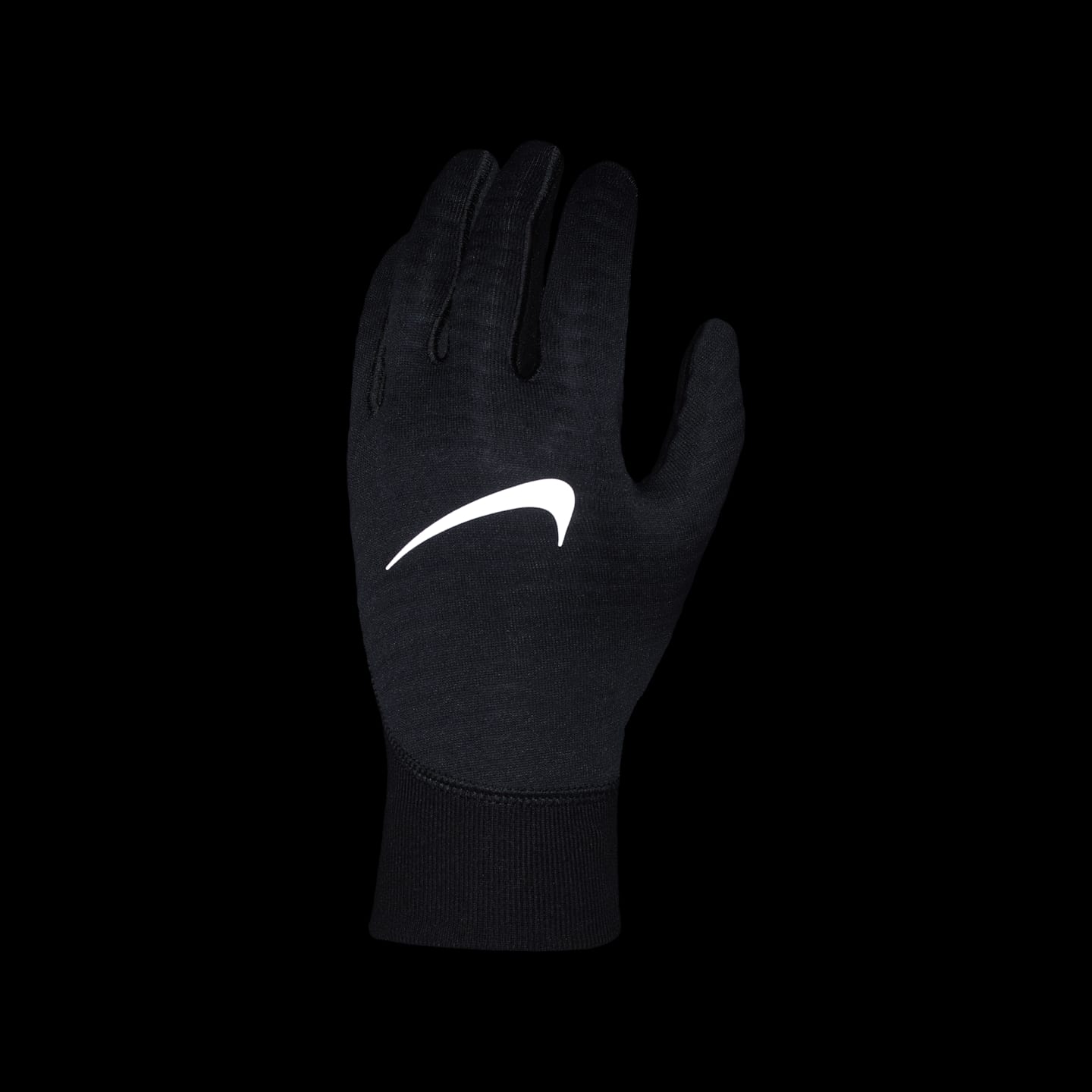 Женские беговые перчатки Nike Pacer Therma-FIT, цвет: Чёрный / Серебряный — фото 3