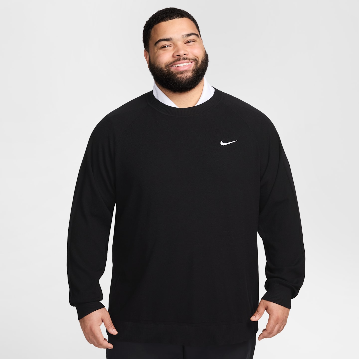 Мужской свитер Nike Tour Golf, цвет: Чёрный / Белый — фото 7
