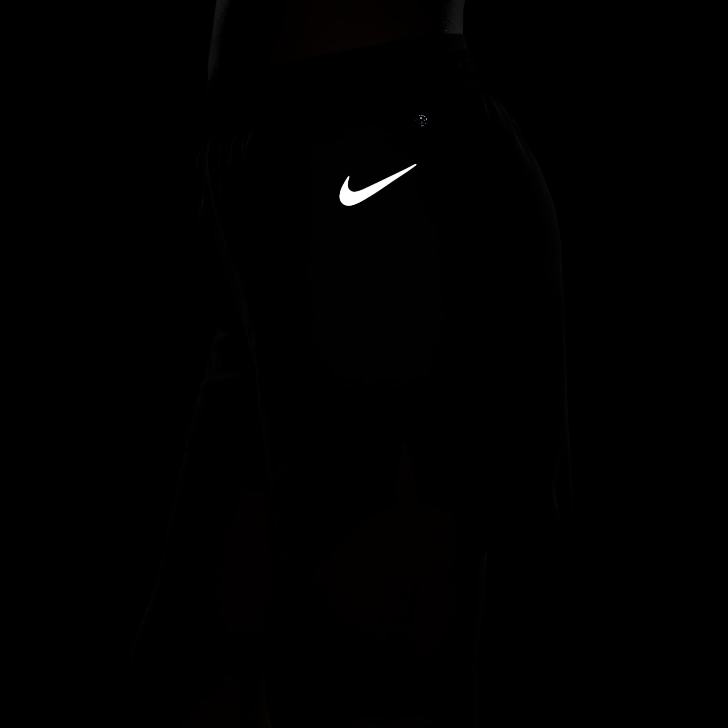 Женские беговые шорты Nike Tempo Luxe, цвет: Чёрный — фото 8
