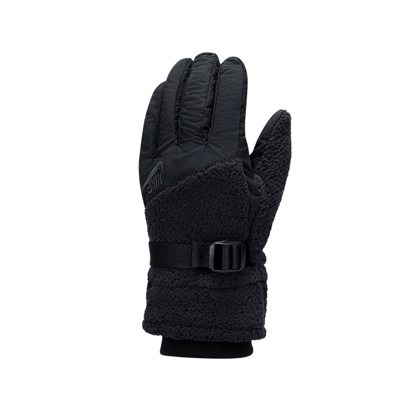 Флисовые перчатки Nike Therma-FIT с высоким ворсом, цвет: Чёрный — фото 1