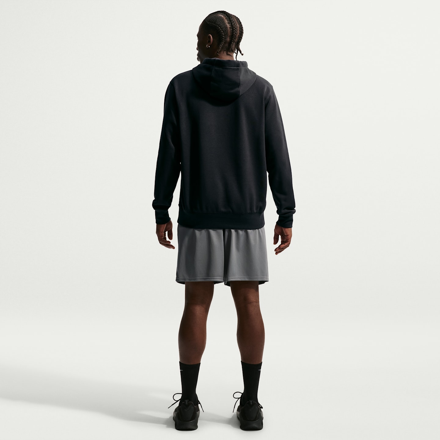 Мужское борцовское худи-пуловер Nike, цвет: Чёрный — фото 5