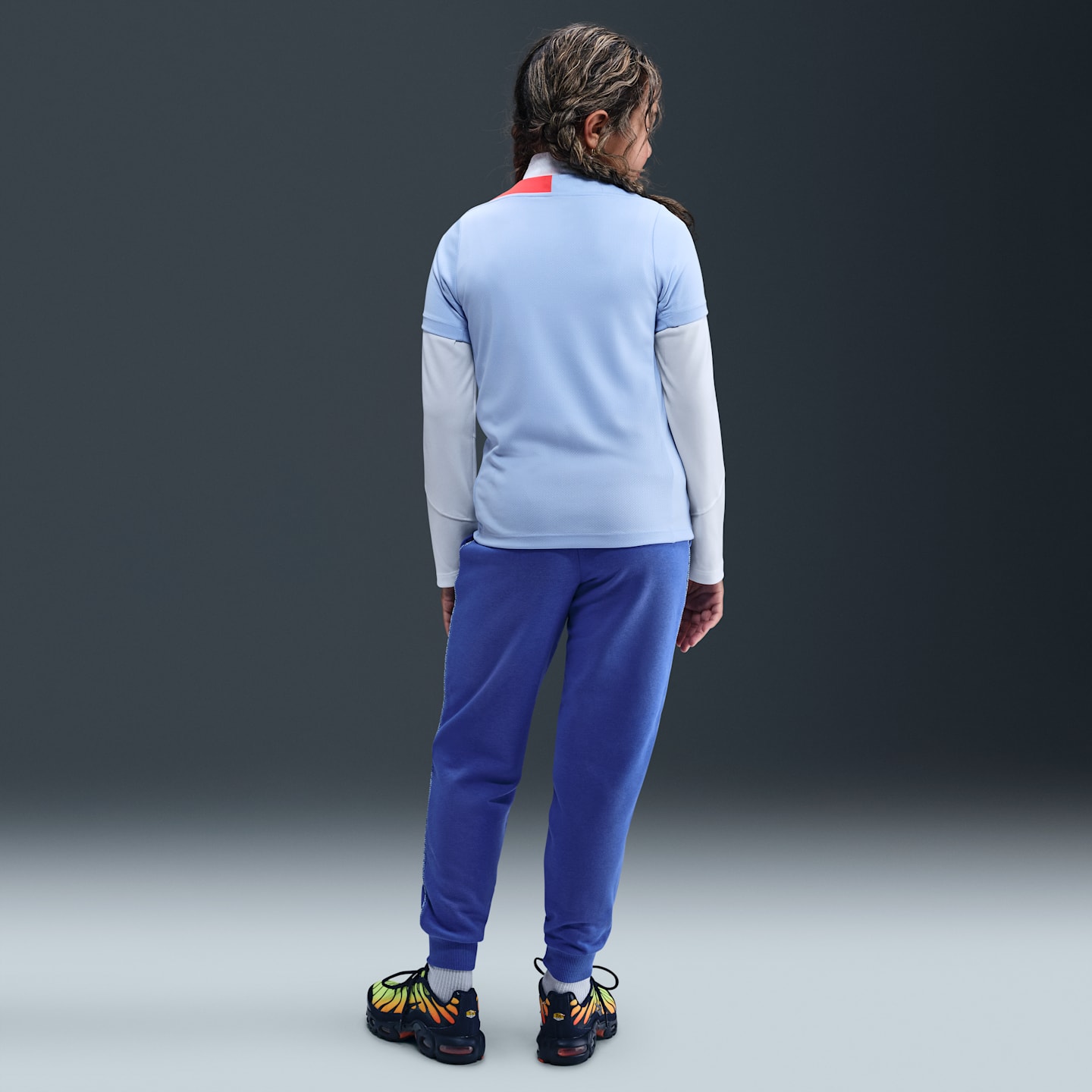 Детские джоггеры Nike Sportswear Club из френч терри, цвет: Синий / Серебристый — фото 7
