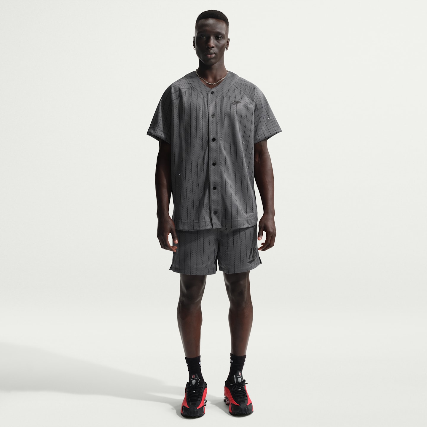 Мужской топ Nike Sportswear Club Jersey, цвет: Железный серый / Чёрный — фото 4