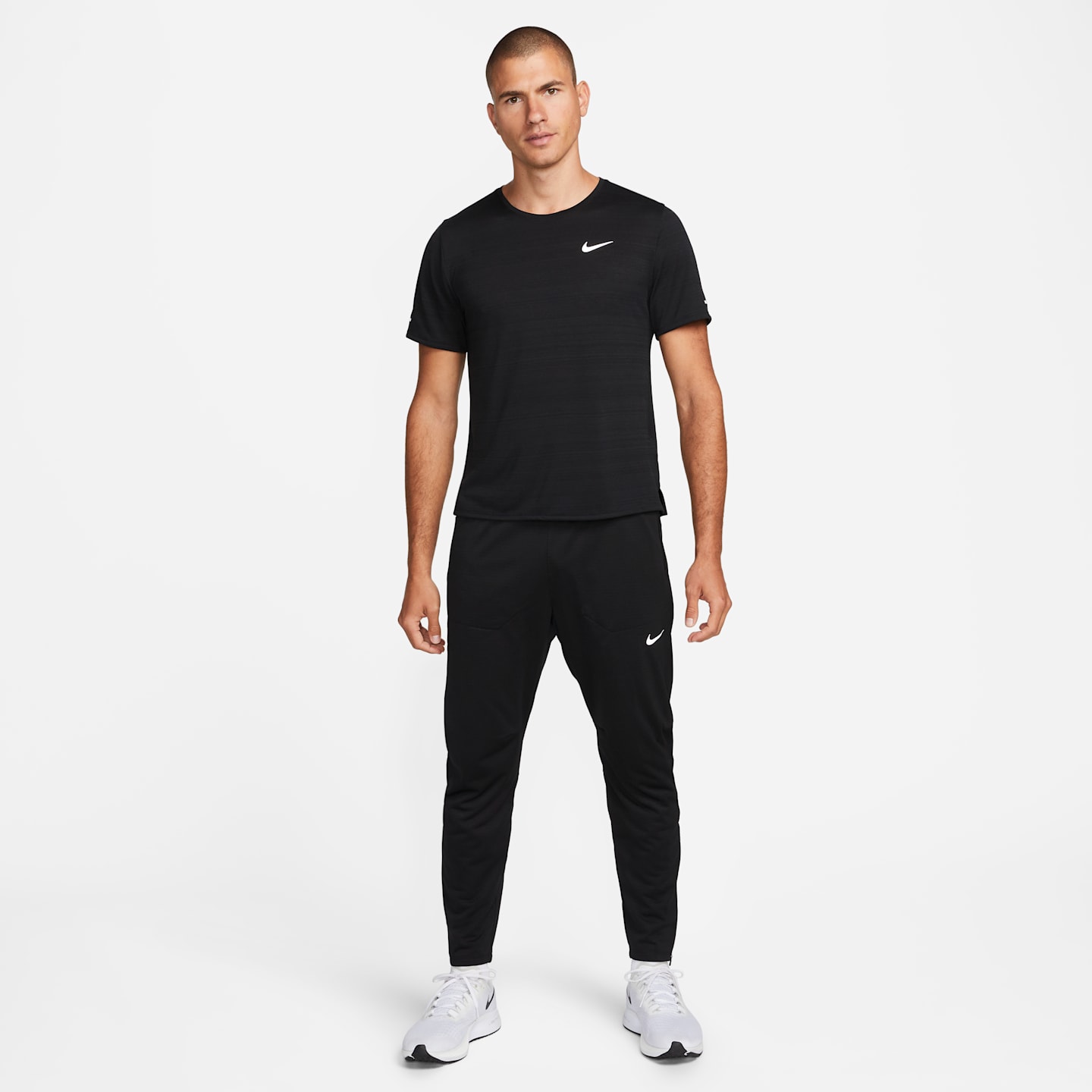 Мужские трикотажные беговые брюки Nike Phenom Dri-FIT, цвет: Чёрный — фото 6