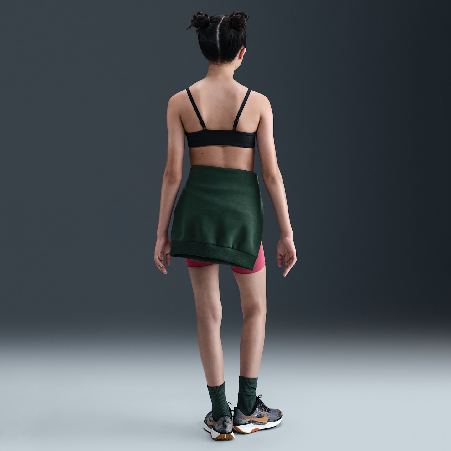Детский спортивный бюстгальтеры-бра Nike Alate, цвет: Чёрный / Белый — фото 5