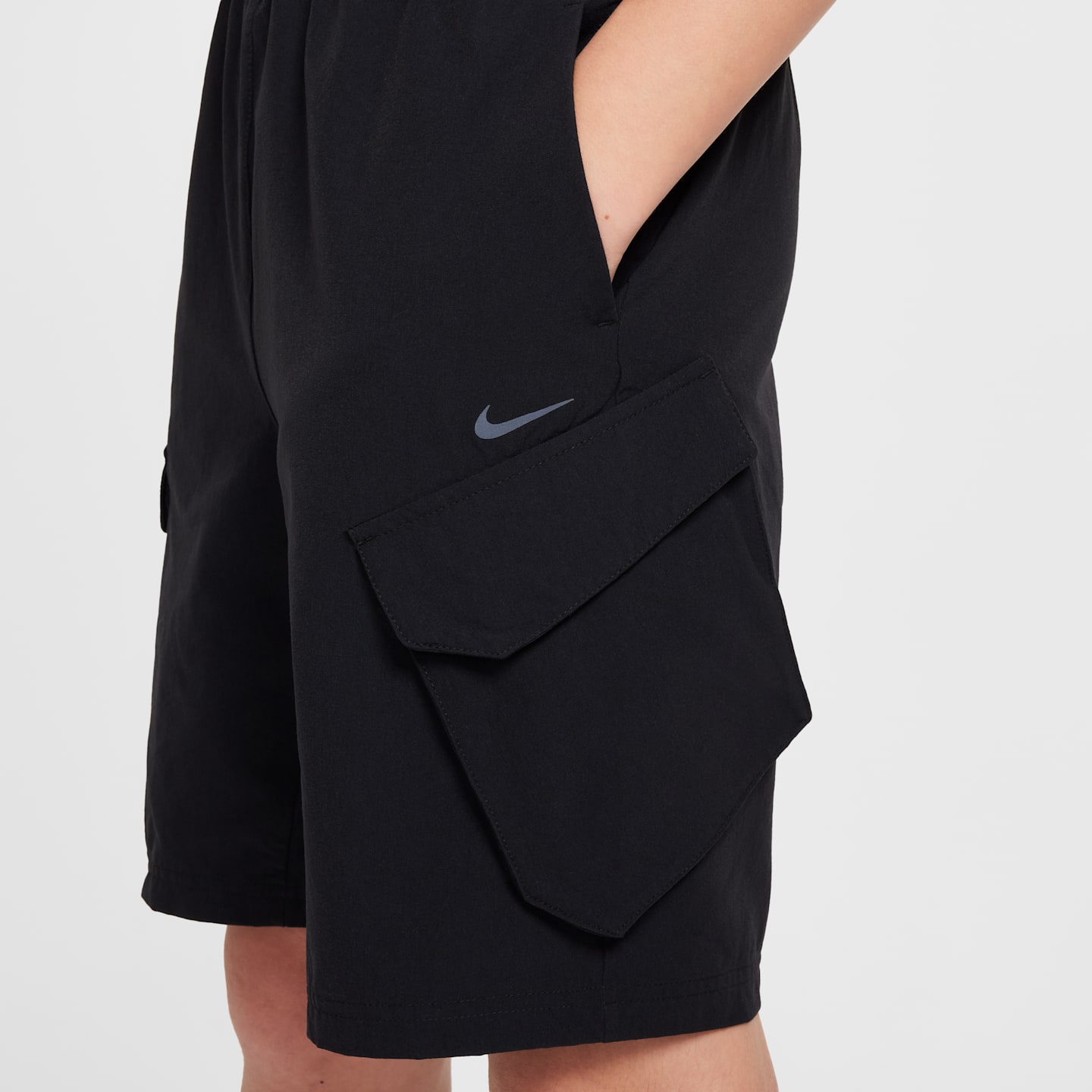Детские шорты-карго Nike Sportswear City Utility, цвет: Чёрный — фото 6