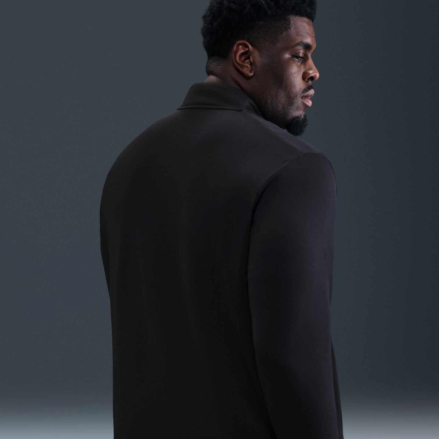 Мужской топ для гольфа Nike Victory Dri-FIT на молнии 1/2, цвет: Чёрный / Белый — фото 8