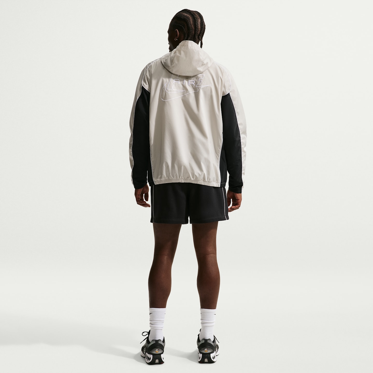 Мужская куртка на молнии Nike Air Hybrid Utility, цвет: Светлый костяной / Чёрный — фото 5