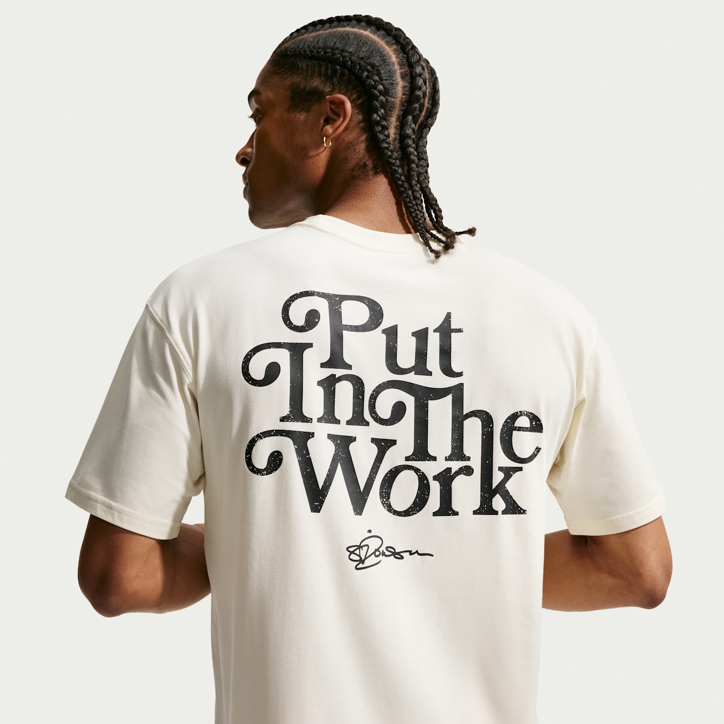 Баскетбольная футболка Nike Sabrina "Put In Work" Dri-FIT, цвет: Кокосовое молоко — фото 5