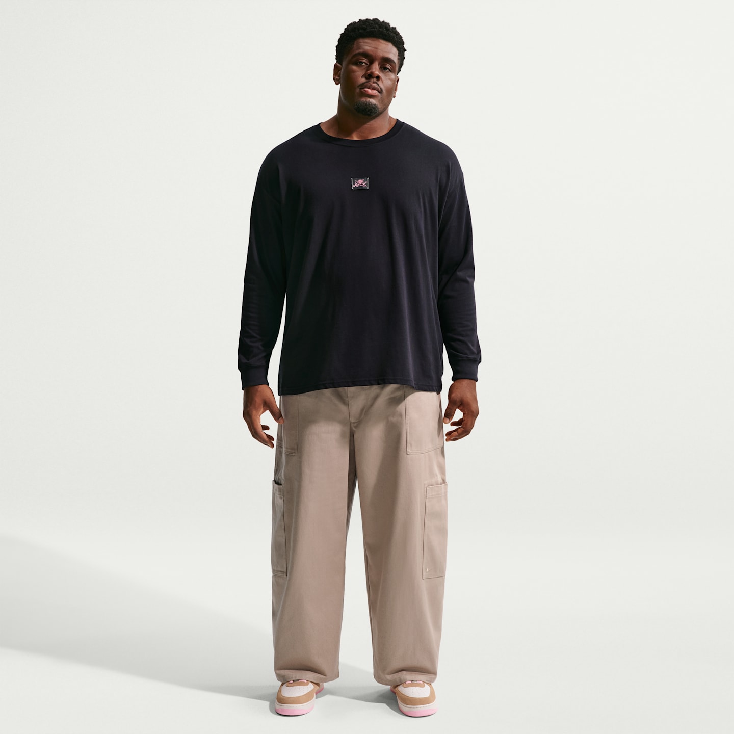Женская футболка Nike Sportswear с длинным рукавом, цвет: Чёрный — фото 9