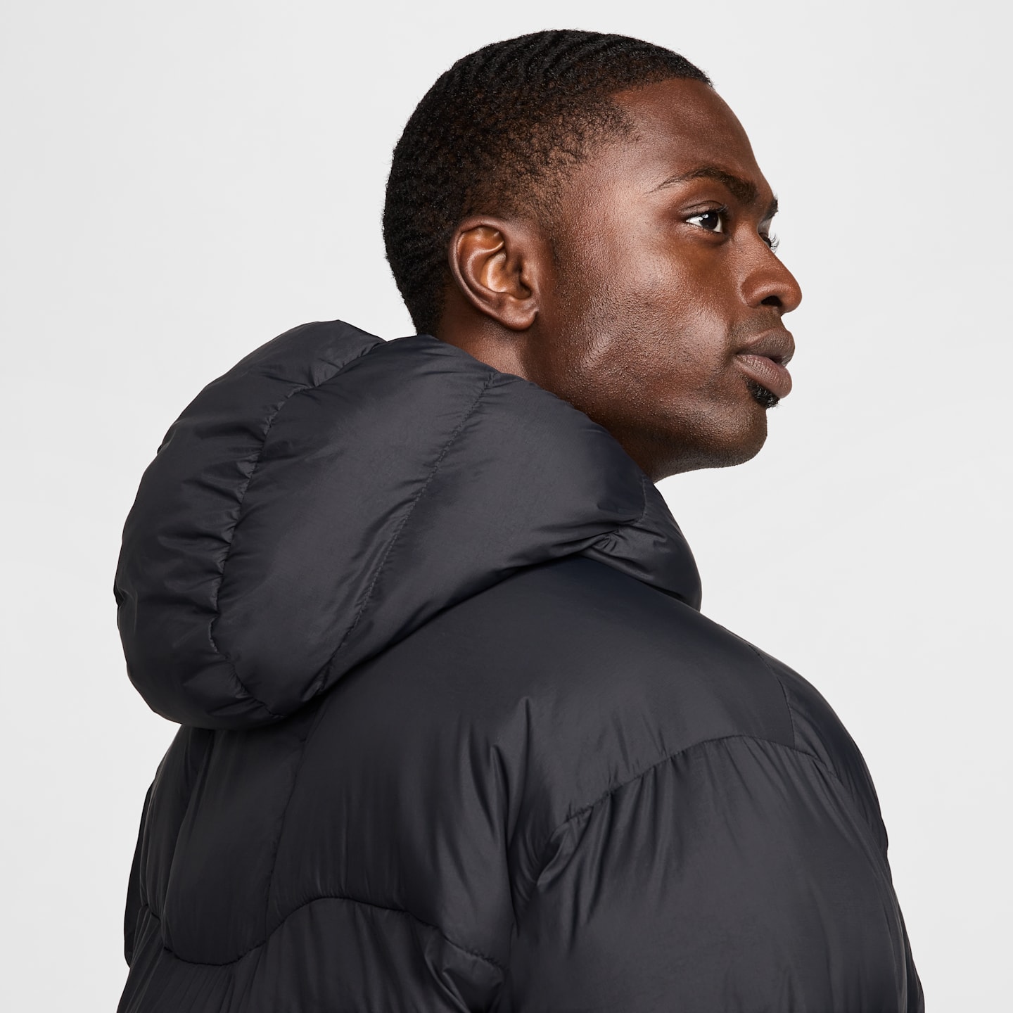 Мужская куртка Nike ACG Lunar Lake PrimaLoft® Therma-FIT ADV Loose Hooded, цвет: Чёрный / Снежный белый — фото 11