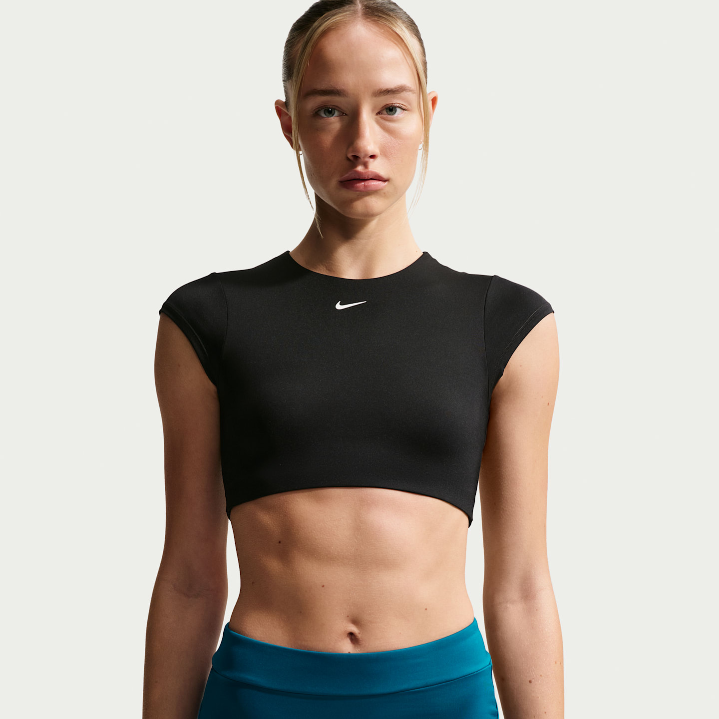 Верх бикини, укороченный — Nike, цвет: Чёрный
