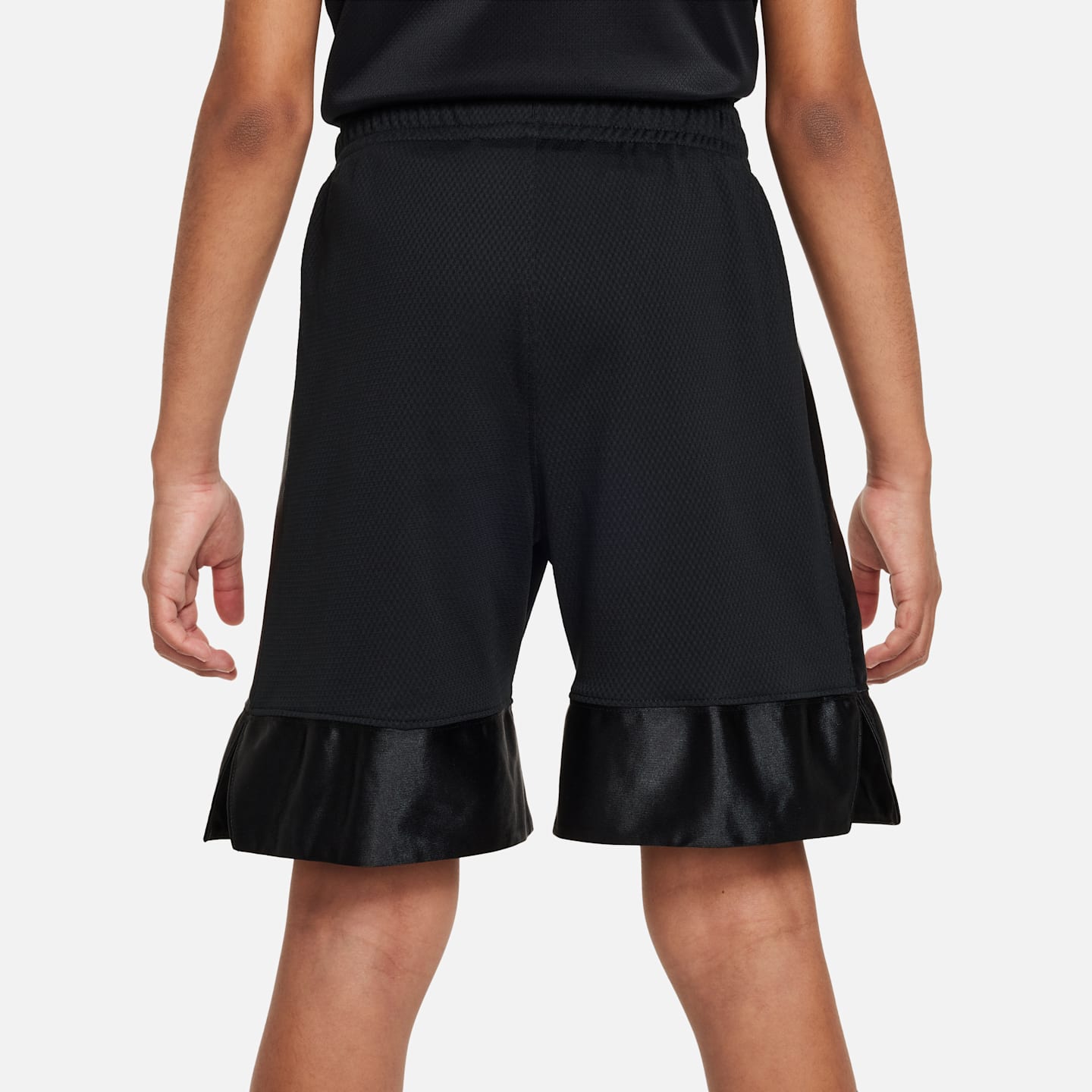 Шорты Nike Dri-FIT Elite 23 Basketball для мальчиков, цвет: Чёрный / Белый — фото 4