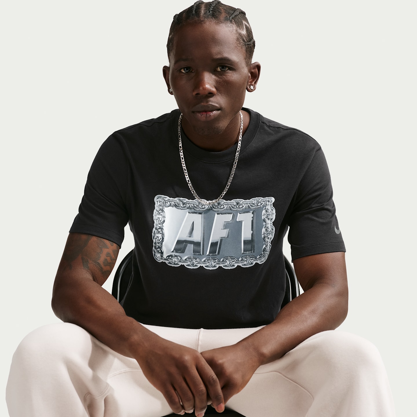 Мужская футболка Nike Sportswear, цвет: Чёрный — фото 3