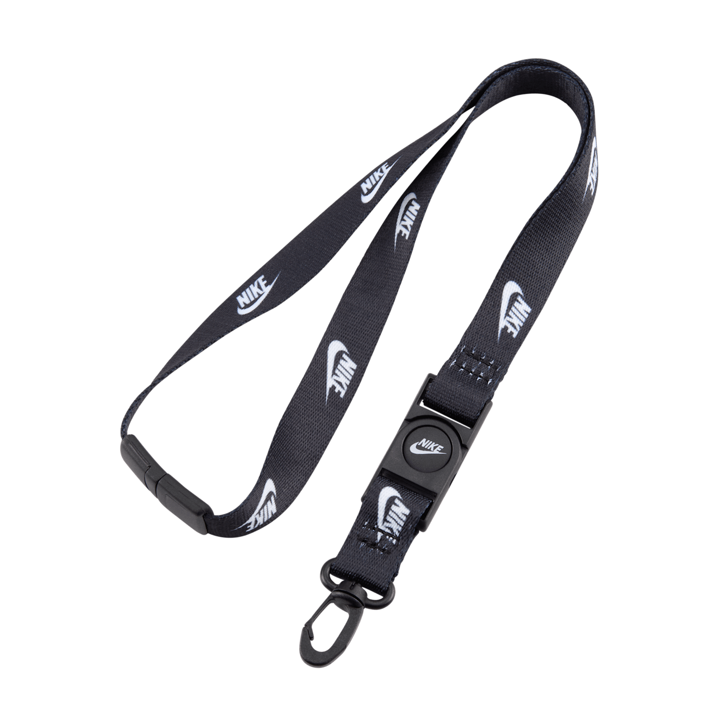 Женские кроссовки Nike Club Lanyard, цвет: Чёрный / Белый — фото 1