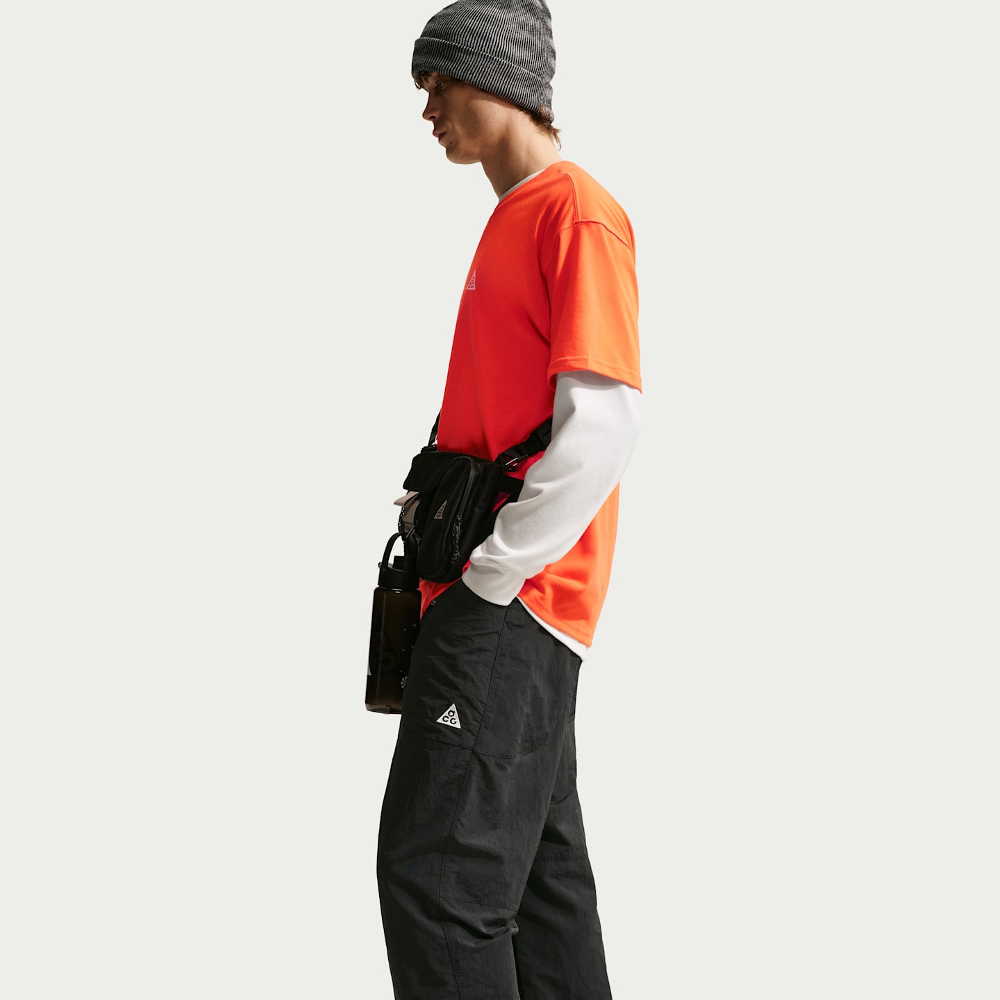 Мужские брюки Nike ACG Dolomiti, цвет: Чёрный / Снежный белый — фото 4