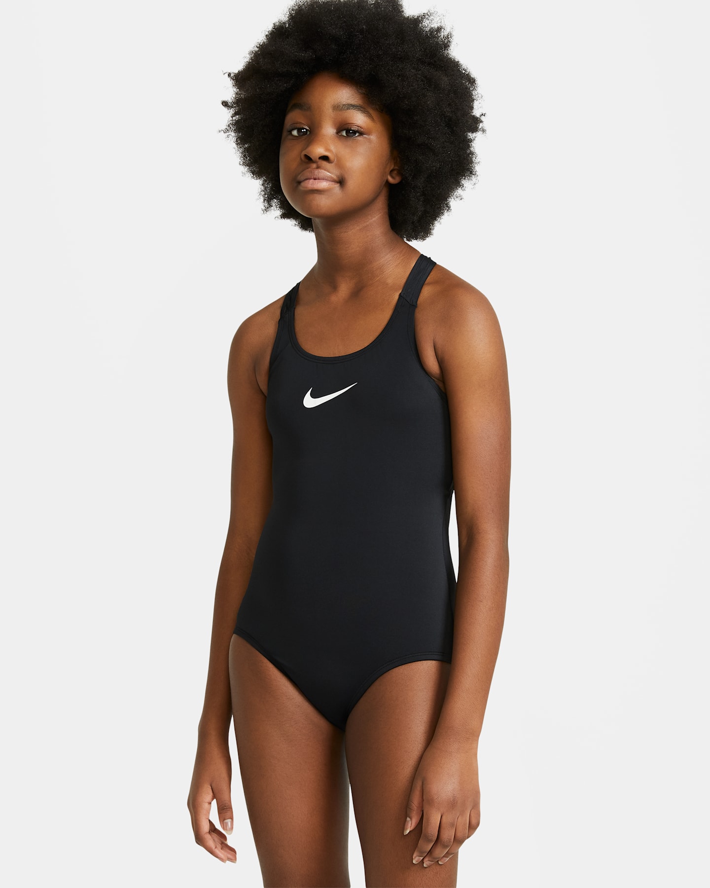 Купальник Big для детей, борцовская спина — Nike, цвет: Чёрный — фото 6