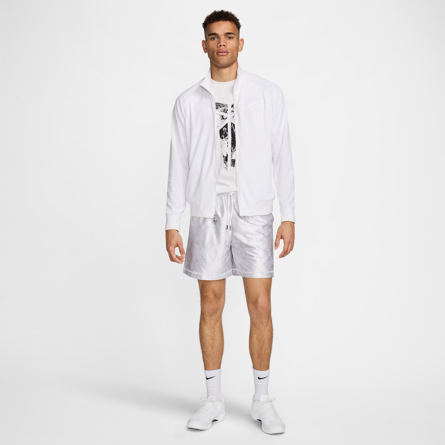 Мужские двусторонние баскетбольные шорты Nike Kobe Dri-FIT Standard Issue, цвет: Белый / Снежный белый — фото 10