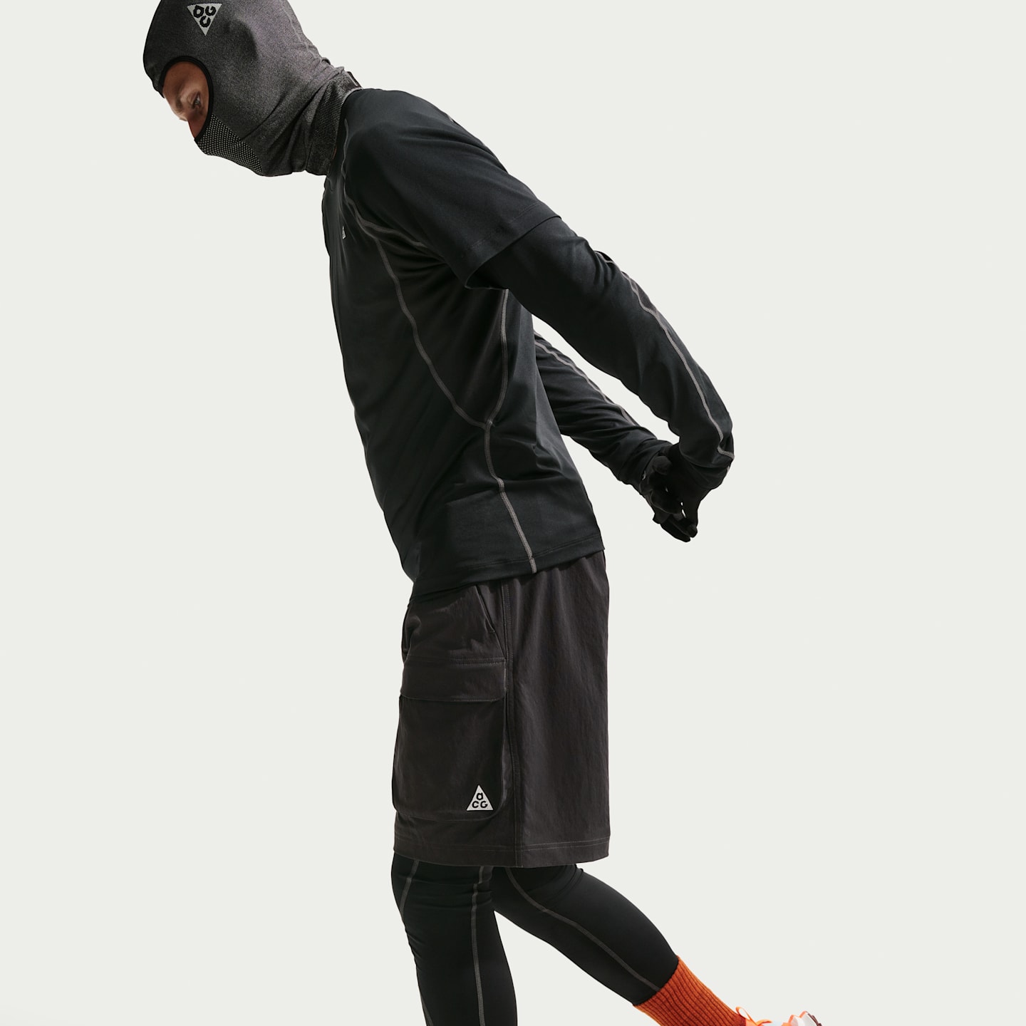 Мужские термотайтсы Nike ACG Wildsee Dri-FIT, цвет: Чёрный / Антрацитовый — фото 4