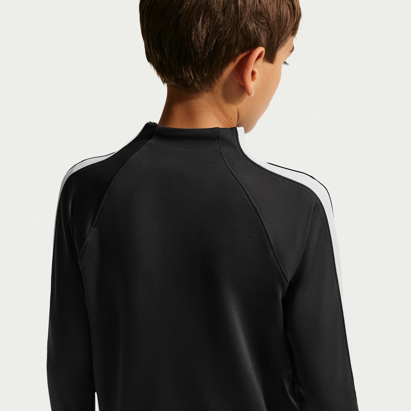 Детский топ Nike Strike Dri-FIT Soccer Knit Drill Top, цвет: Чёрный / Белый — фото 5