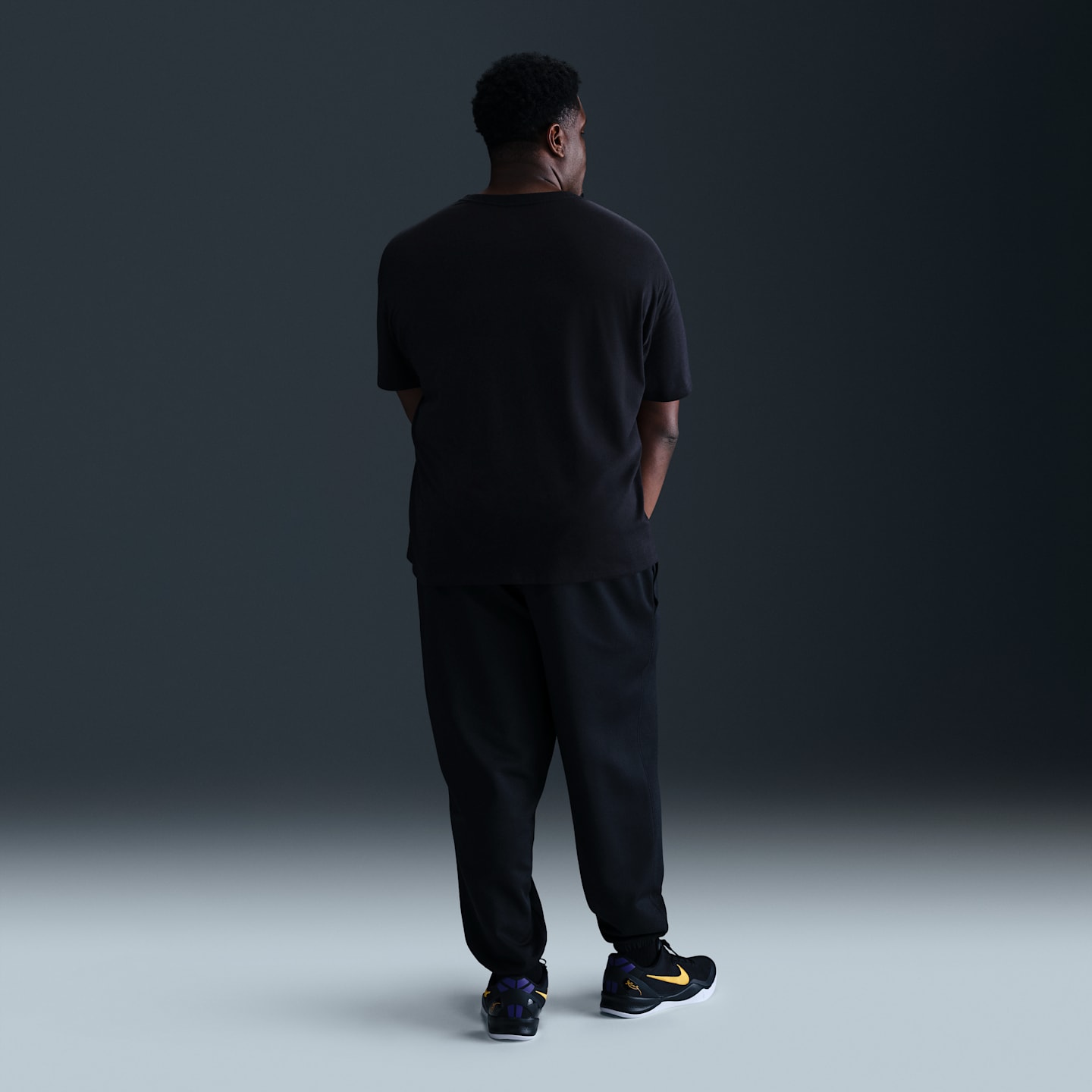 Мужские брюки Nike Kobe Therma-FIT Basketball, цвет: Чёрный / Белый — фото 9
