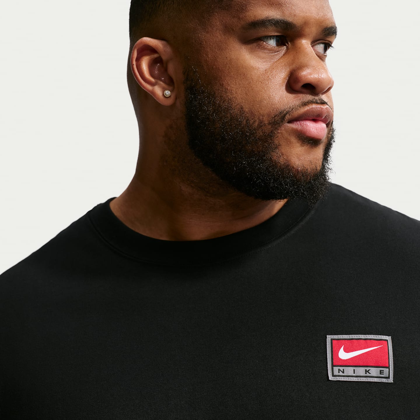 Мужской трикотажный топ Nike Life прямого кроя с коротким рукавом, цвет: Чёрный — фото 8