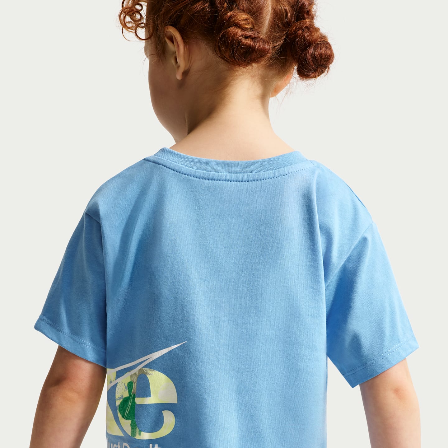 Детская футболка Nike Move With Nature Toddler Boxy, цвет: Синий — фото 2