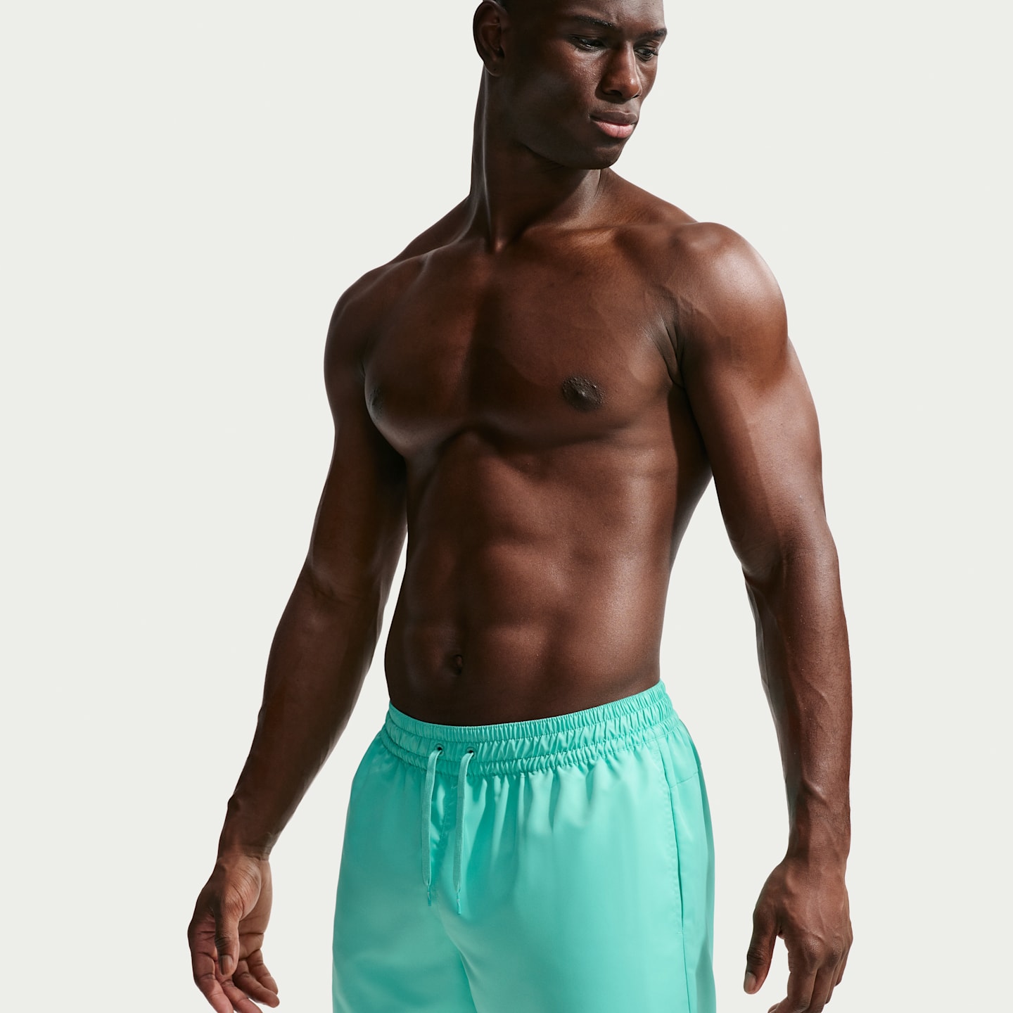 Мужские плавательные шорты Nike Swim Fadeaway Essential, 7", на полной подкладке, цвет: Выбеленный бирюзовый — фото 4