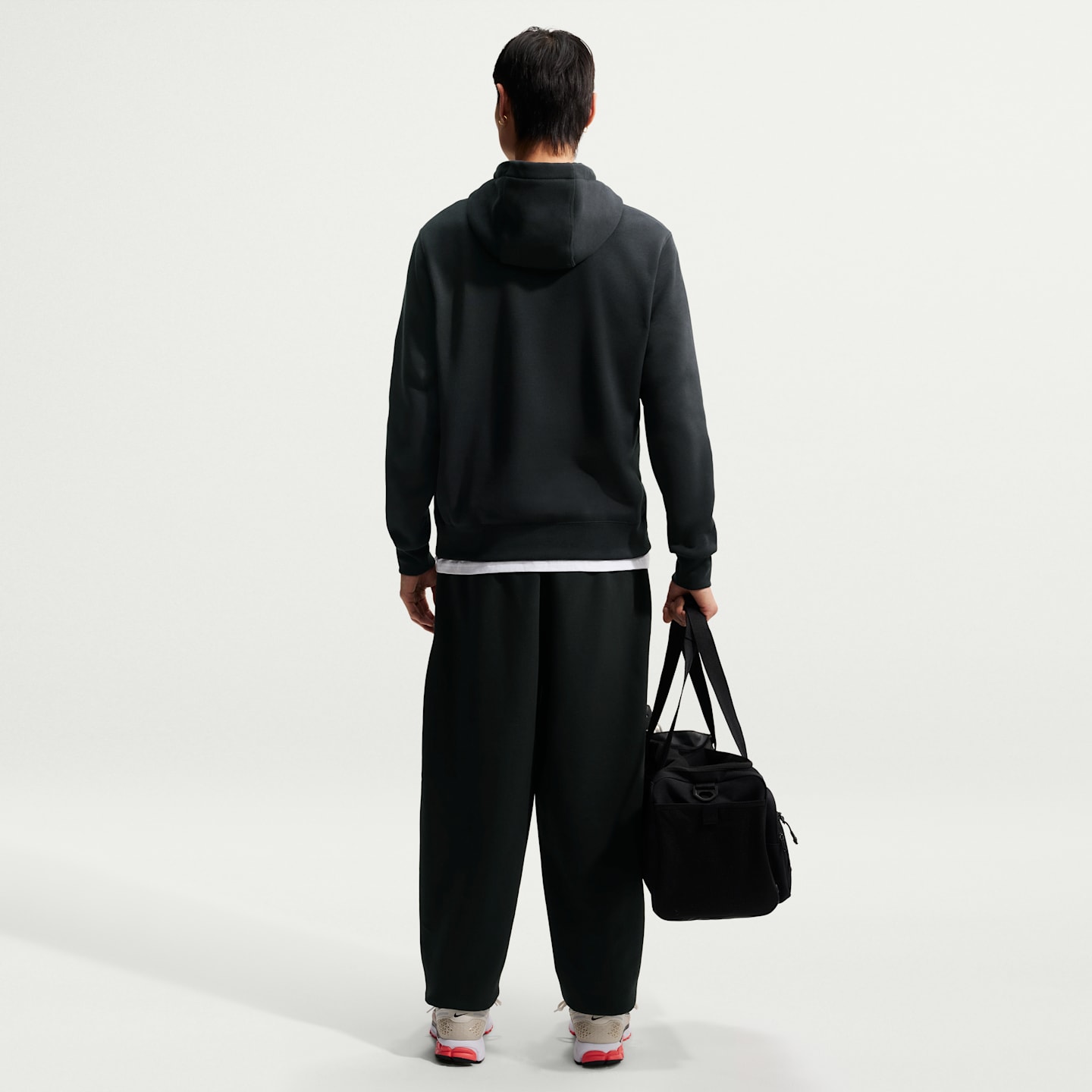 Мужское волейбольное худи-пуловер Nike, цвет: Чёрный — фото 5