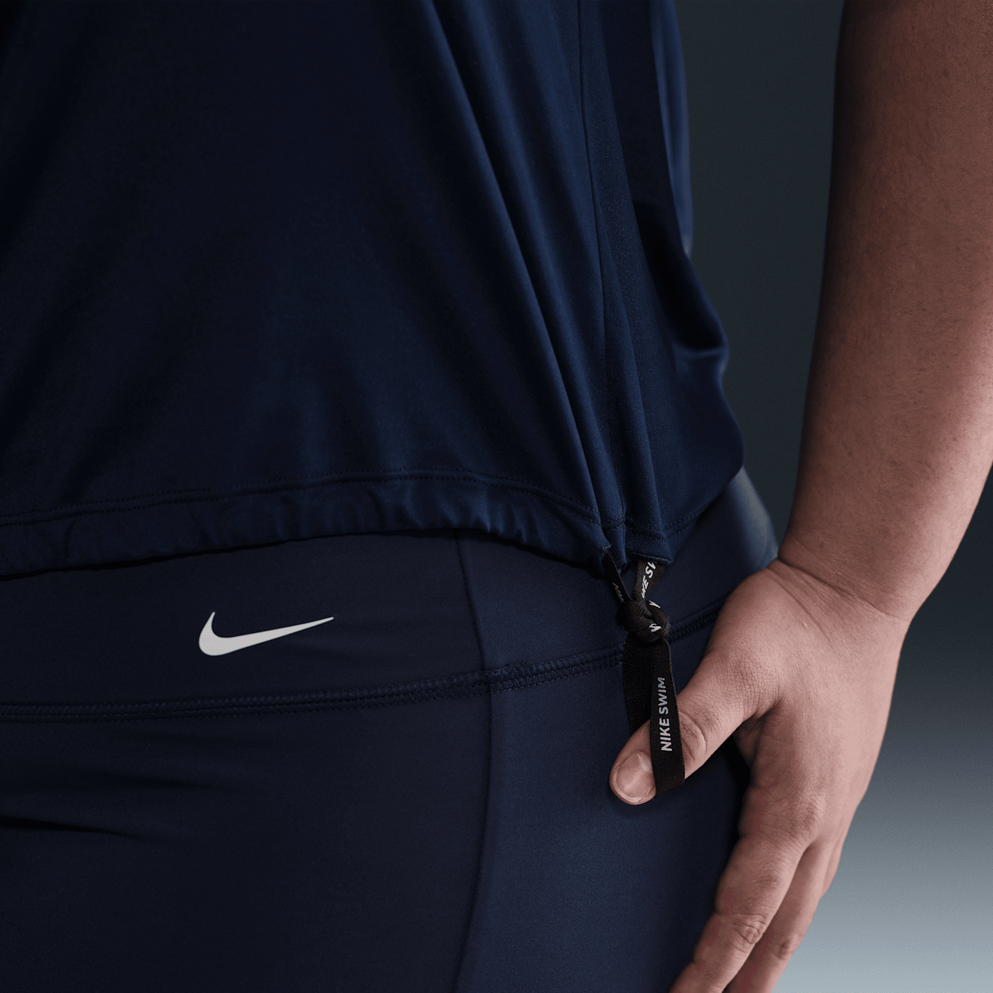Купальник, танкини — Nike, цвет: Полуночный тёмно-синий — фото 6