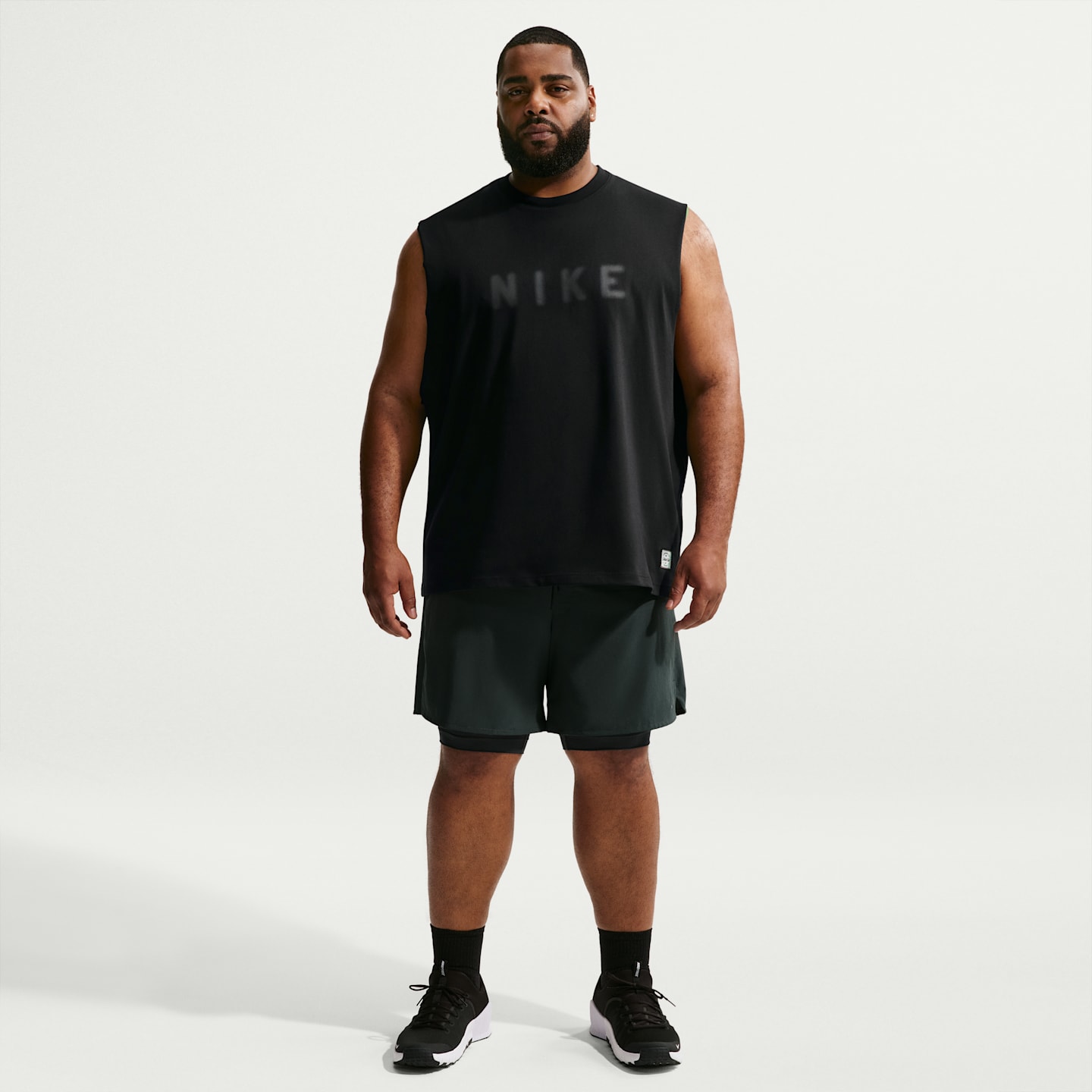 Мужская тренировочная майка Nike N.A.C. Dri-FIT, цвет: Чёрный — фото 9