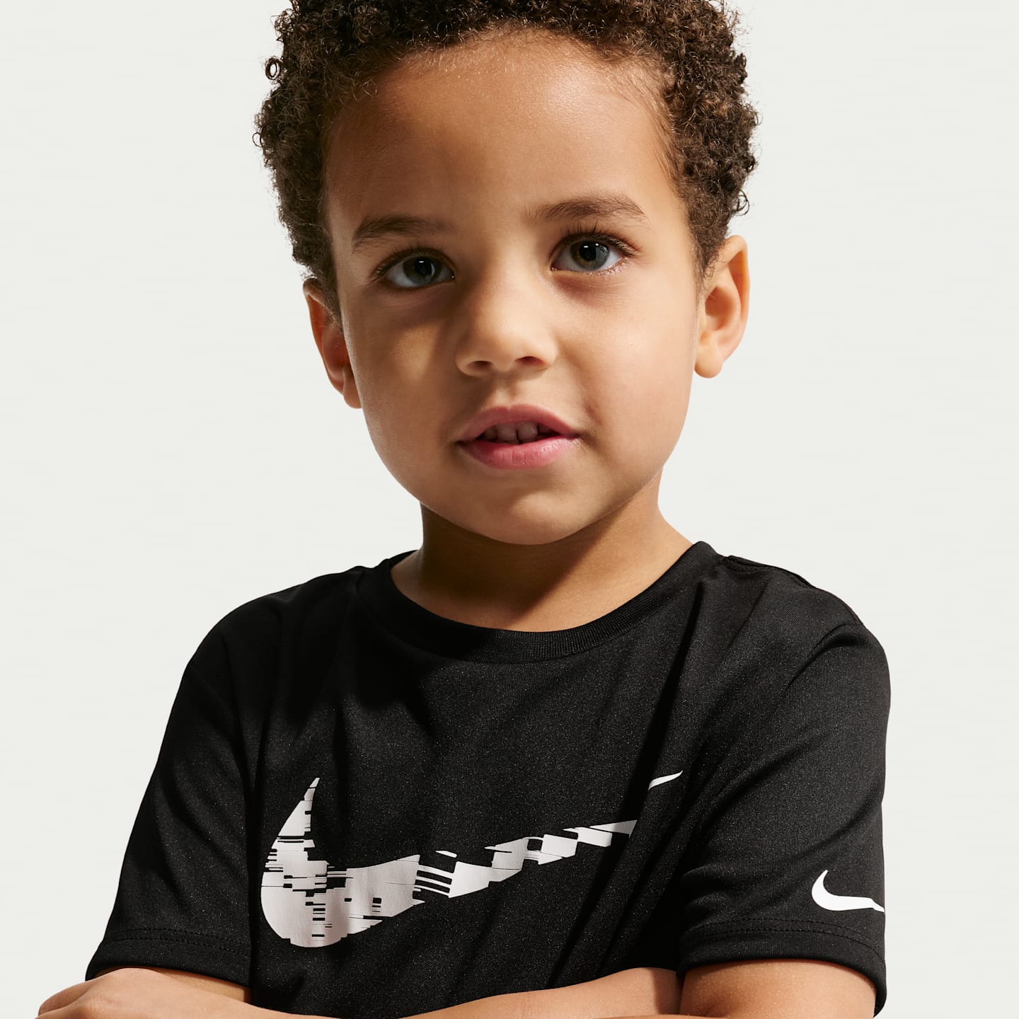 Детская футболка Nike Dri-FIT Trophy Jersey, цвет: Чёрный — фото 3