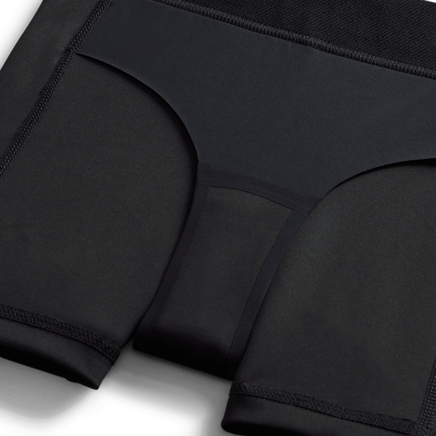 Детские шорты для девочек Nike Pro Dri-FIT с защитой от протечек для менструации, цвет: Чёрный / Белый — фото 4
